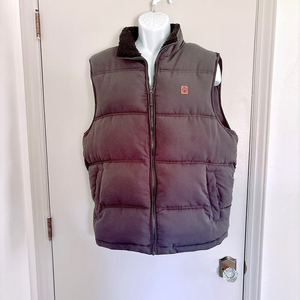 Men's Colemen Black Puffer Vest - L